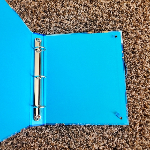 π Teal Blue Marbled 8x9 Notebook - Picture 2 of 4